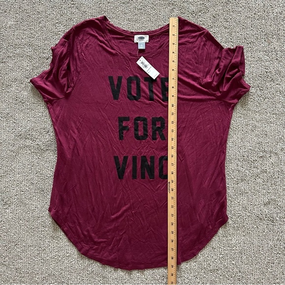 Old Navy “Vote for Vino” T-Shirt Size XL - Picture 4 of 6